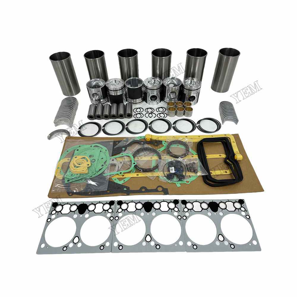 YEM Parts DE08 Overhaul Rebuild Kit With Gasket Set Bearing For Doosan DE08 Engine