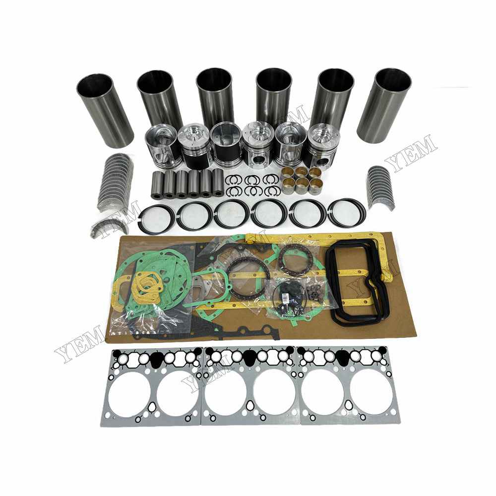 YEM Parts DE08 Overhaul Rebuild Kit With Gasket Set Bearing For Doosan DE08 Engine
