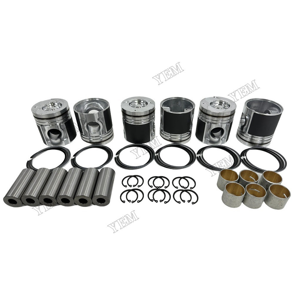 YEM Parts For Doosan Piston and Ring set DE08 Engine Spare Parts