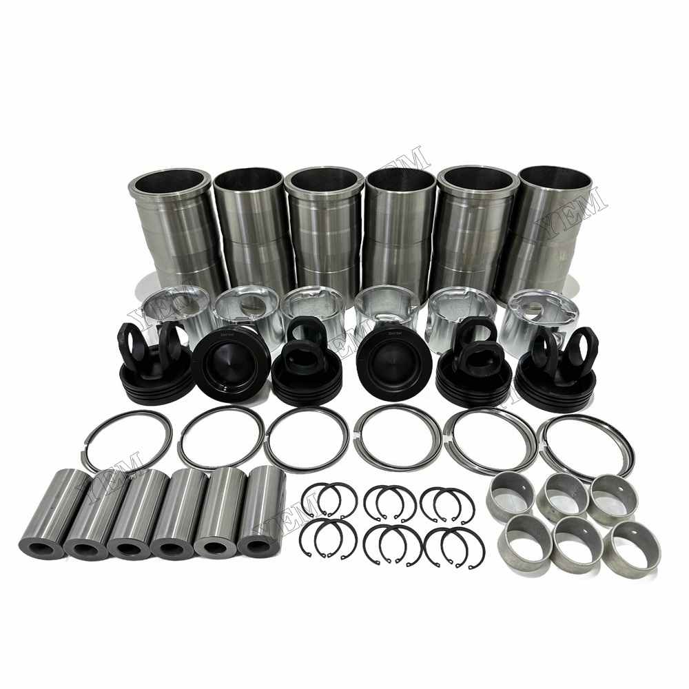 YEM Parts high quality D12D Cylinder Liner Kit For Volvo D12D Truck Excavator Engine