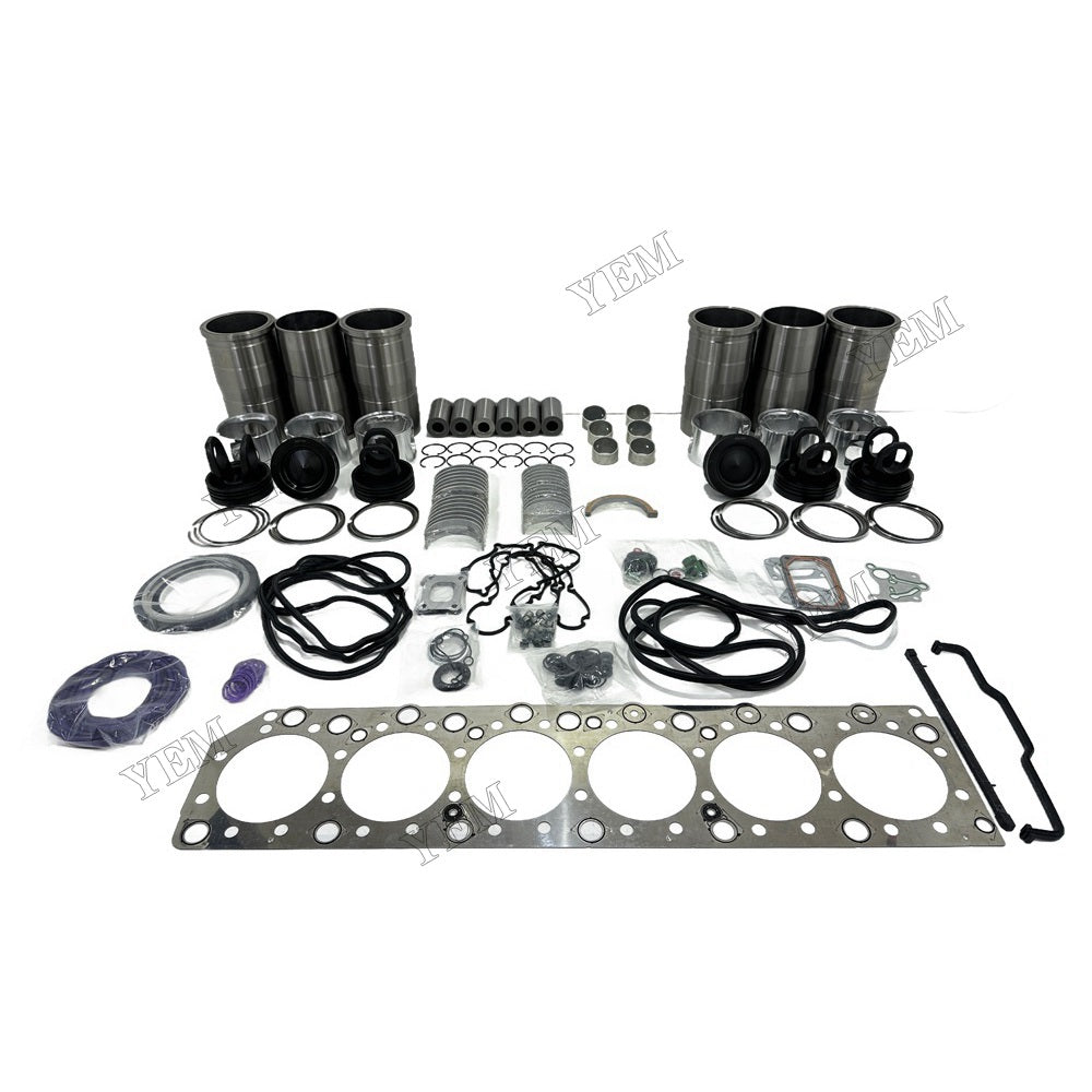 YEM Parts D12D Overhaul Rebuild Kit With Gasket Set Bearing For Volvo D12D Engine For Volvo