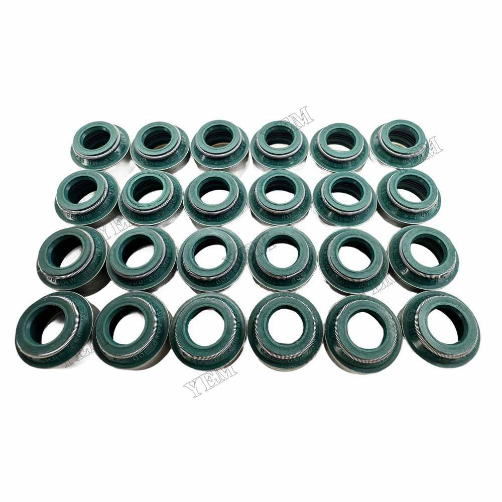 YEM Parts 24 PC For Volvo Valve Oil Seal D12D Engine Spare Parts EC360CHR excavator