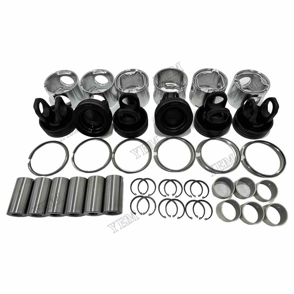 YEM Parts For Volvo Piston and Ring set D12D Engine Spare Parts EC360CHR excavator For Volvo