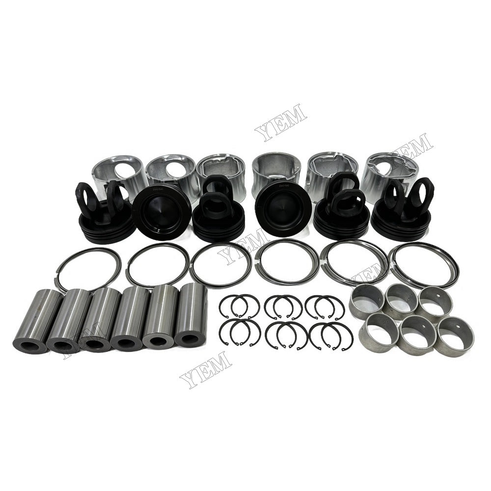 YEM Parts For Volvo Piston and Ring set D12D Engine Spare Parts EC360CHR excavator For Volvo