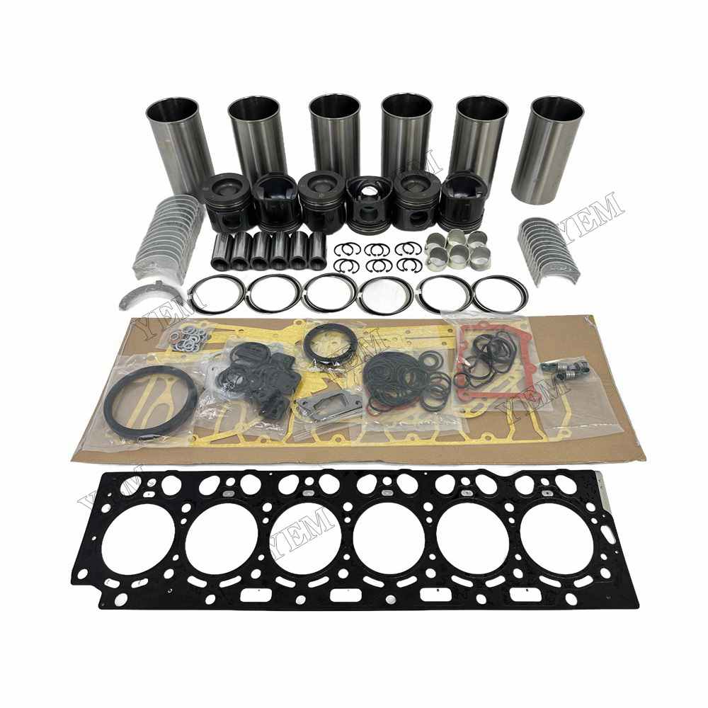 YEM Parts D6D Overhaul Rebuild Kit With Gasket Set Bearing For Volvo D6D Engine