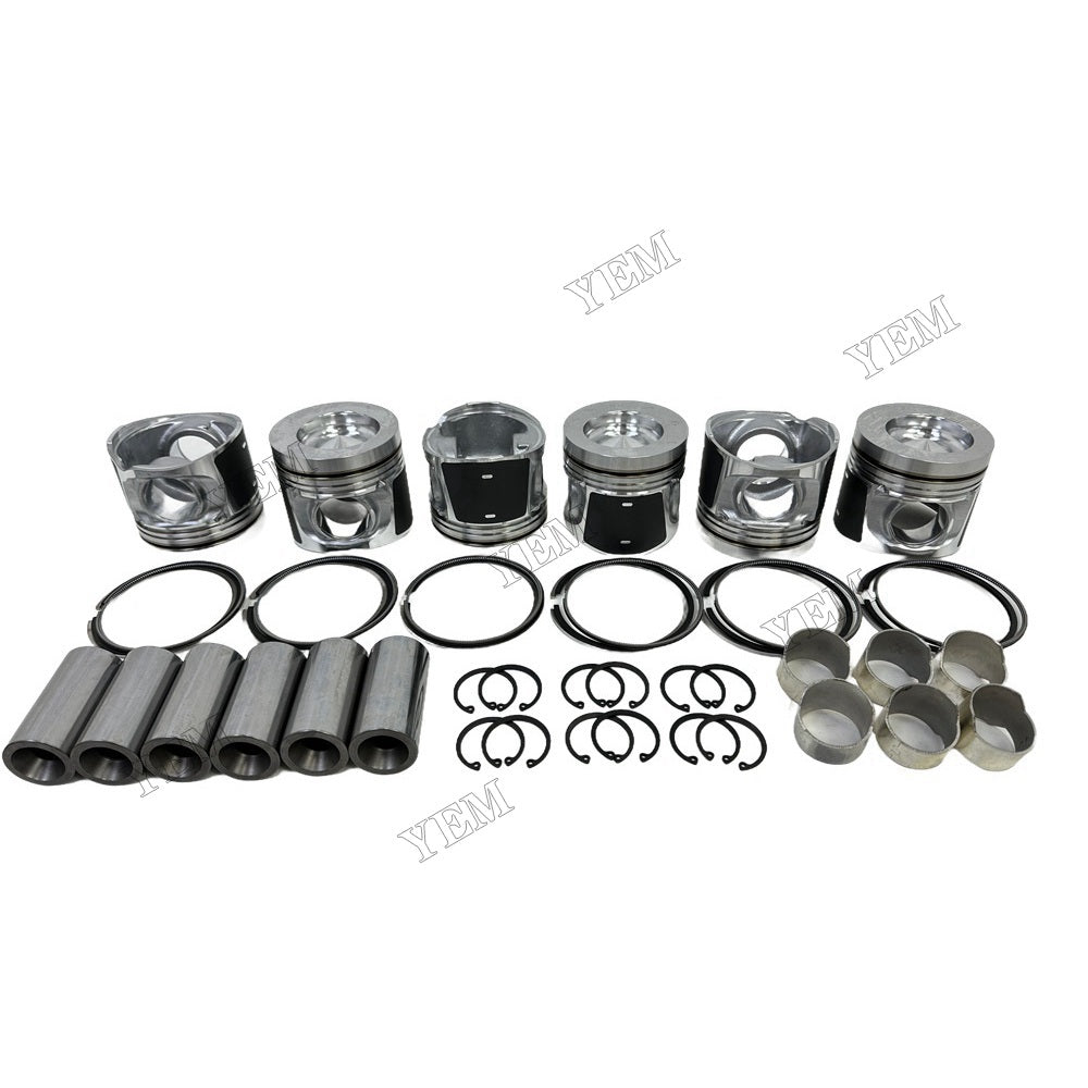 YEM Parts For Volvo Piston and Ring set D6E Engine Spare Parts EW230C excavator