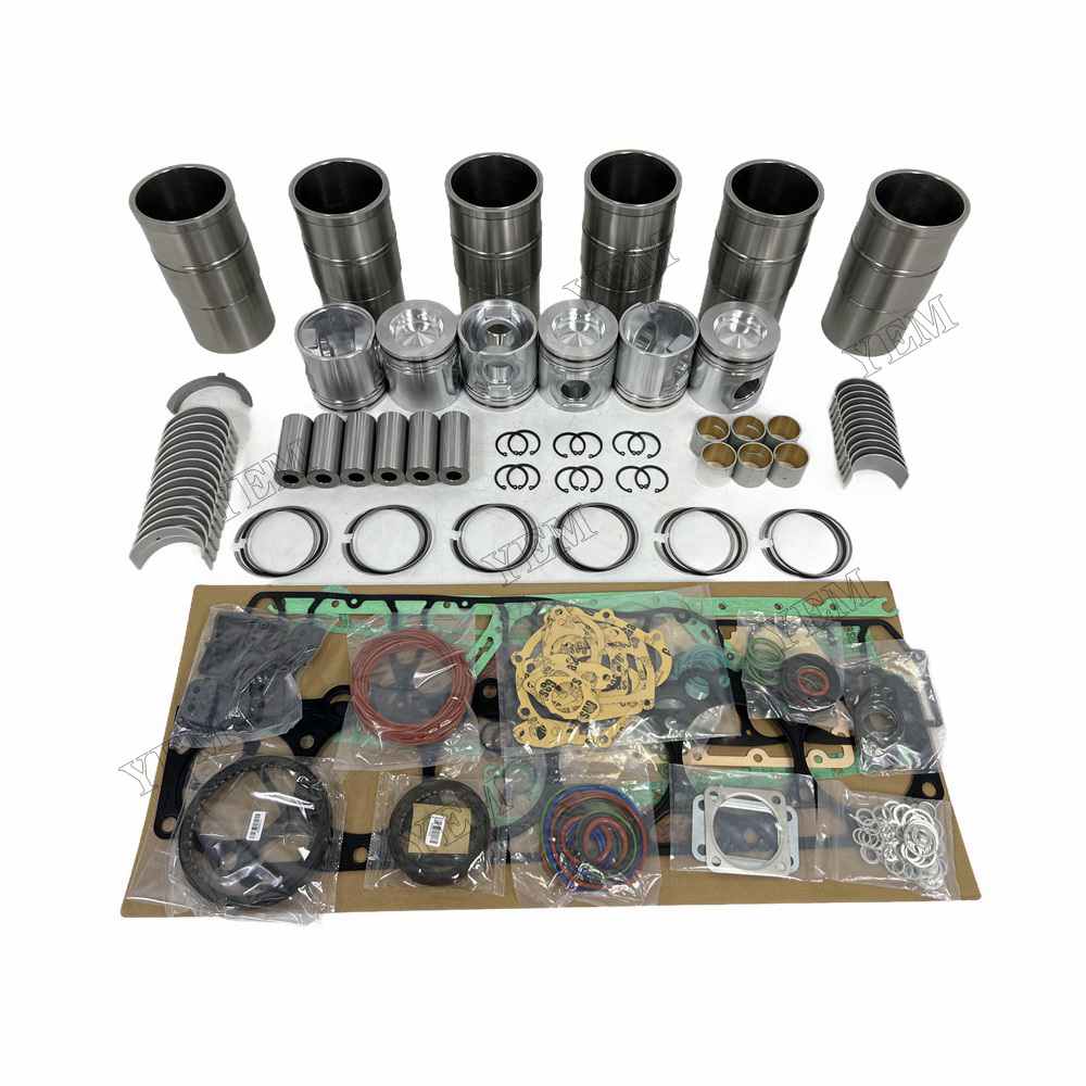 YEM Parts D7E Overhaul Rebuild Kit With Gasket Set Bearing For Volvo D7E Engine