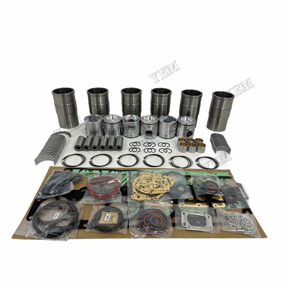 YEM Parts D7E Overhaul Rebuild Kit With Gasket Set Bearing For Volvo D7E Engine