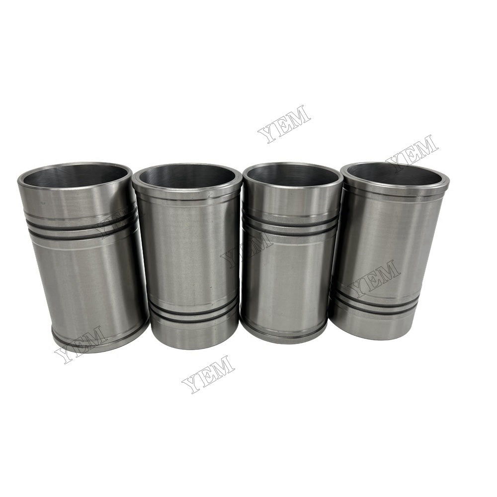 YEM Parts 4PCS For YUNNEI Cylinder liner with water stop ring YN38GBZ Engine Spare For Yunnei Power