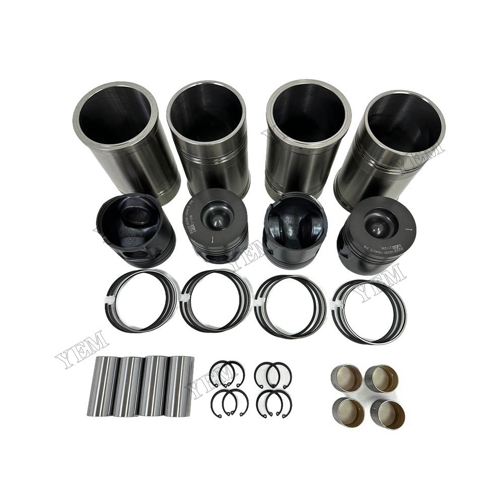 YEM Parts high quality YC4D130 Cylinder Liner Kit For Yuchai YC4D130 Engine
