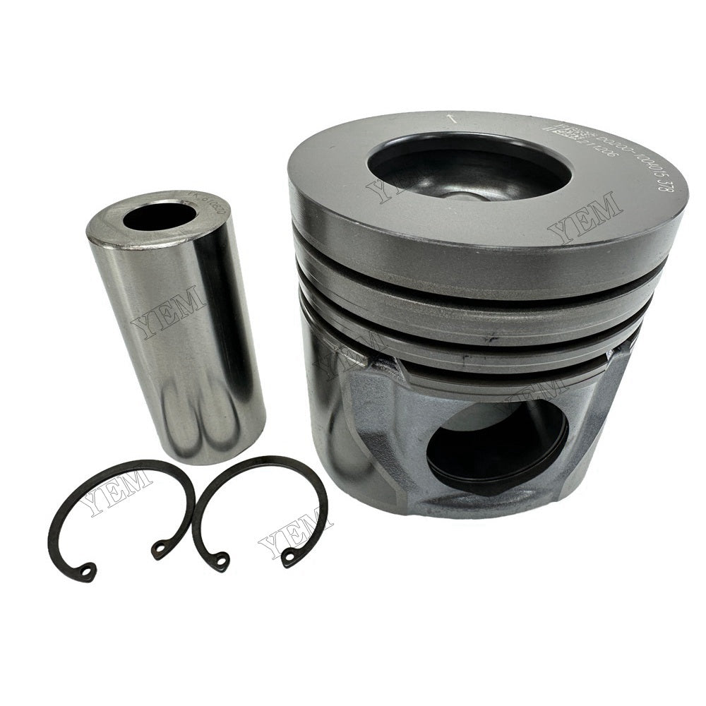 YEM Parts 4PCS For Yuchai Piston + pin clip YC4D130 Engine Spare Parts For Yuchai