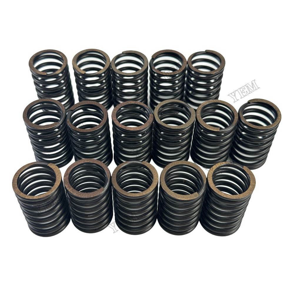 YEM Parts 16 PC 1J700-13240 Valve Spring For Kubota V2607 Engine Menzi A4 excavator For Kubota