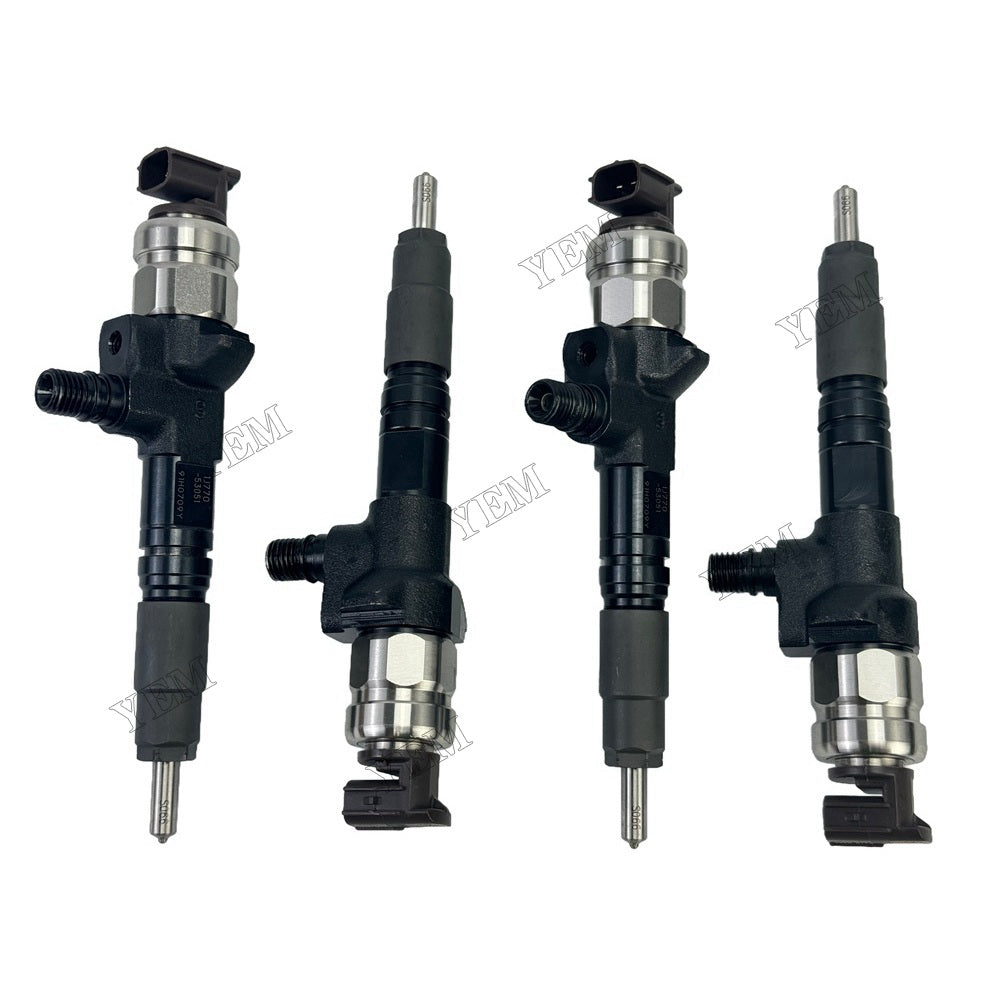 YEM Parts 4 PCS 1J770-53051 1J770-53074 295050-1980 Injector For Kubota V3307 Engine