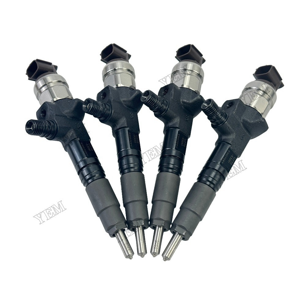 YEM Parts 4 PCS 1J770-53051 1J770-53074 295050-1980 Injector For Kubota V3307 Engine For Kubota