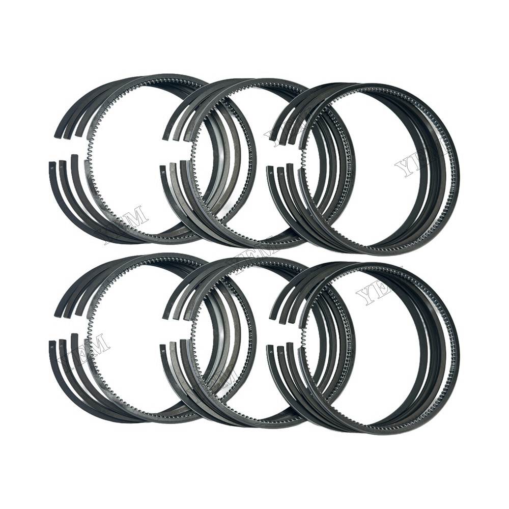 YEM Parts 6 PCS Piston Rings Set For Hino EB300 Engine Heavy-duty Truck Engine Spare Parts
