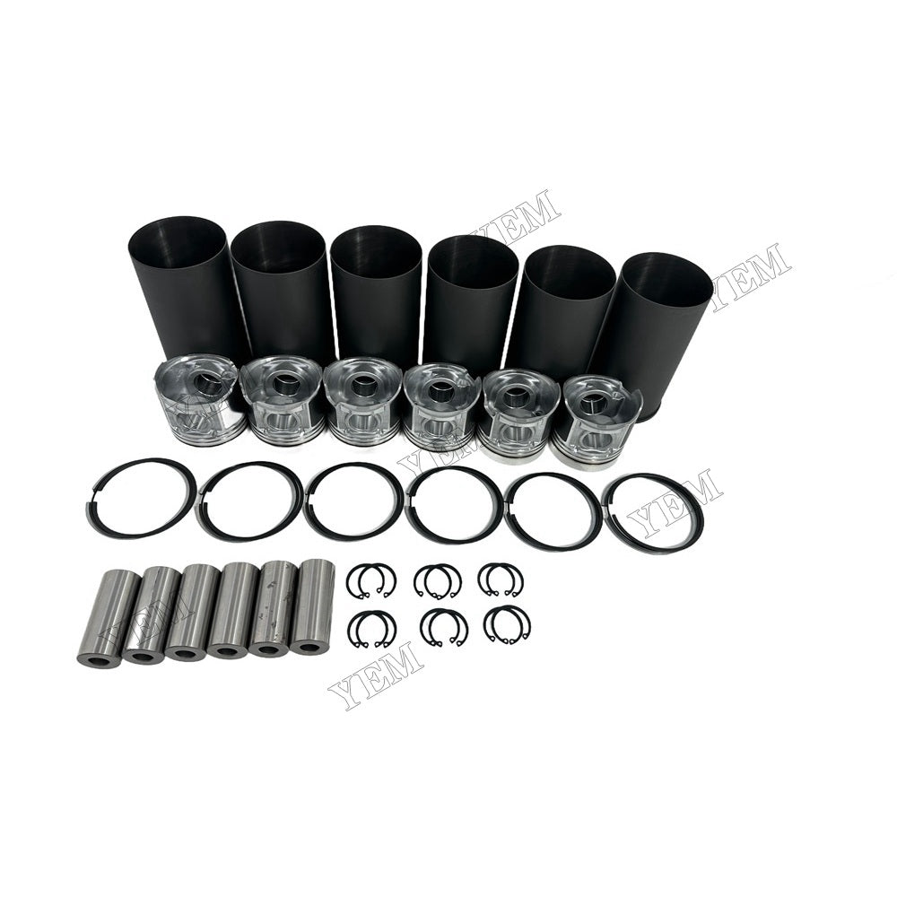 YEM Parts 6 PCS Cylinder Liner Kit For Hino W06D Engine Yale GDP 70 HC diesel forklift For Hino