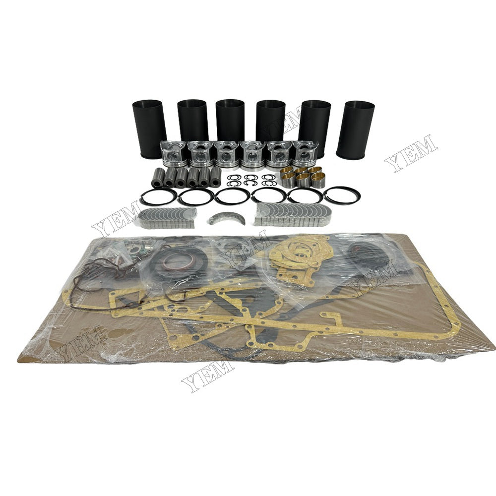 YEM Parts 6PCS Overhaul Rebuild Kit With Gasket Set Bearing For Hino W06D GDP70HC Forklift For Hino