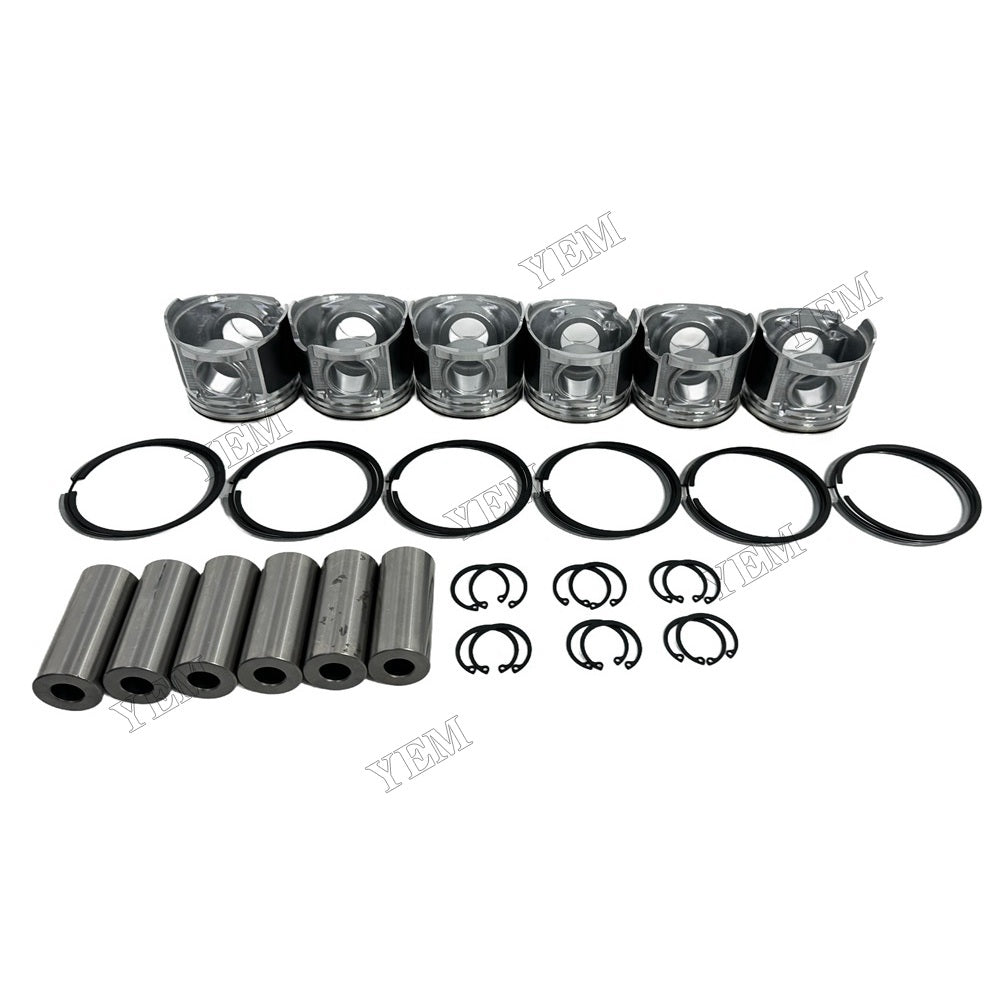 YEM Parts Piston With Rings Kit STD For Hino Engine W06D Jungheinrich DFG 63 forklift