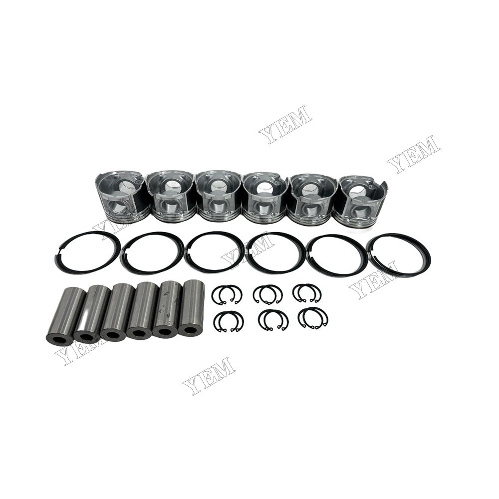 YEM Parts Piston With Rings Kit STD For Hino Engine W06D Jungheinrich DFG 63 forklift For Hino