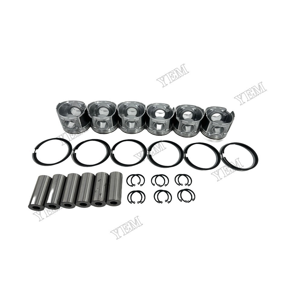 YEM Parts Piston With Rings Kit STD For Hino Engine W06D Jungheinrich DFG 63 forklift For Hino