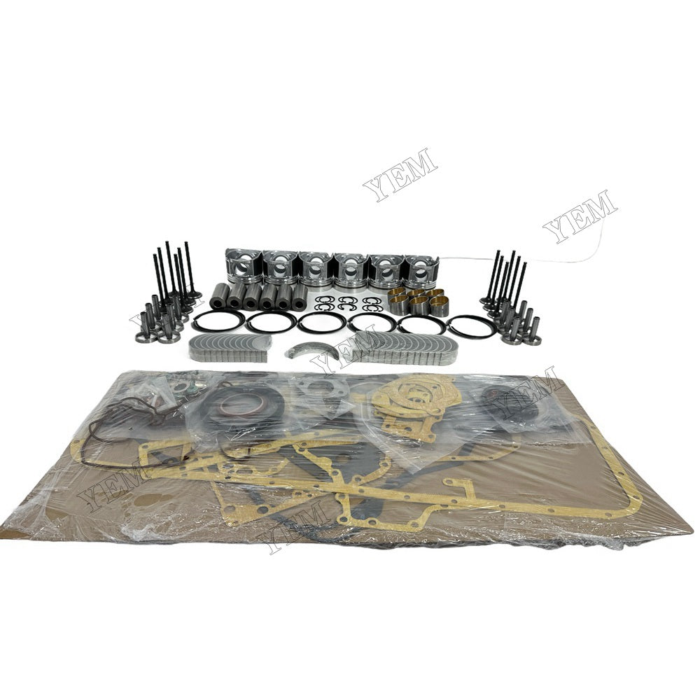 YEM Parts 6PCS For Hino W06D Piston Ring Assembly Gakset Kit Thrust Washers Valve Kit For Hino