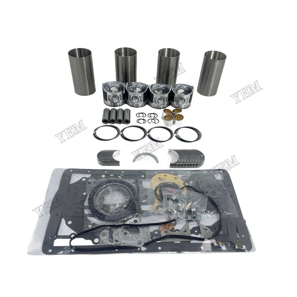 YEM Parts 4 PCS Overhaul Rebuild Kit With Gasket Set Bearing For Mitsubishi D04F Engine