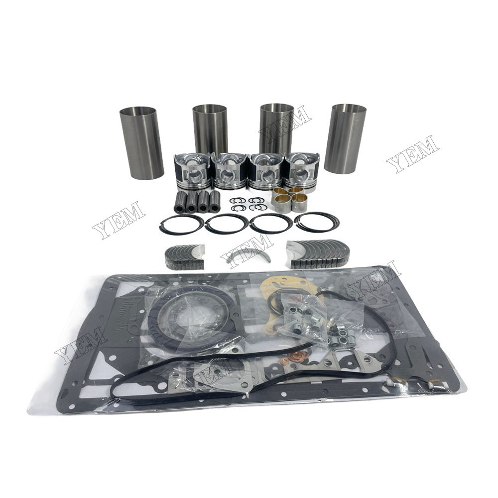 YEM Parts 4 PCS Overhaul Rebuild Kit With Gasket Set Bearing For Mitsubishi D04F Engine For Mitsubishi