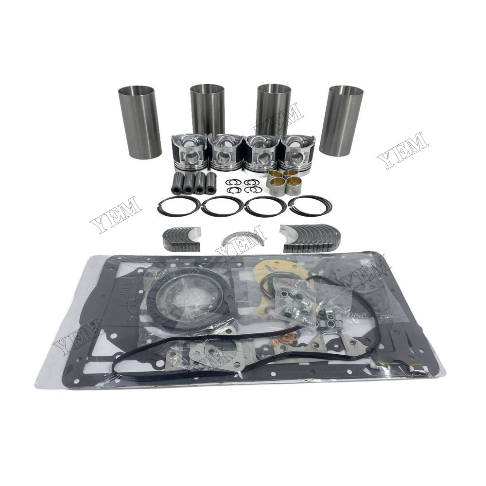 YEM Parts 4 PCS Overhaul Rebuild Kit With Gasket Set Bearing For Mitsubishi D04F Engine For Mitsubishi