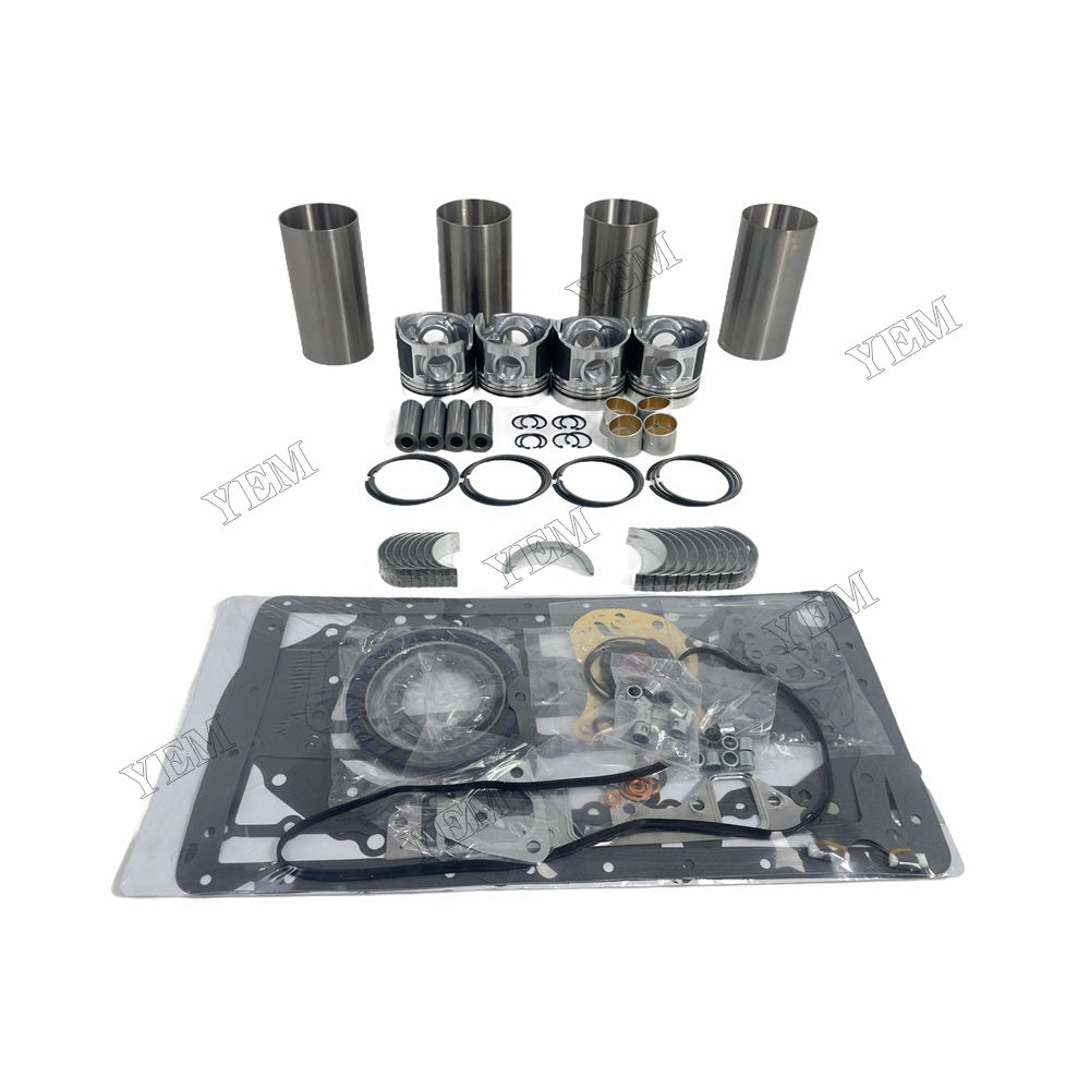 YEM Parts 4 PCS Overhaul Rebuild Kit With Gasket Set Bearing For Mitsubishi D04F Engine For Mitsubishi