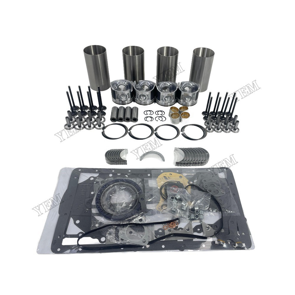 YEM Parts 4PCS Overhaul Rebuild Kit Gasket Set Bearing-Valve Train For Mitsubishi D04F