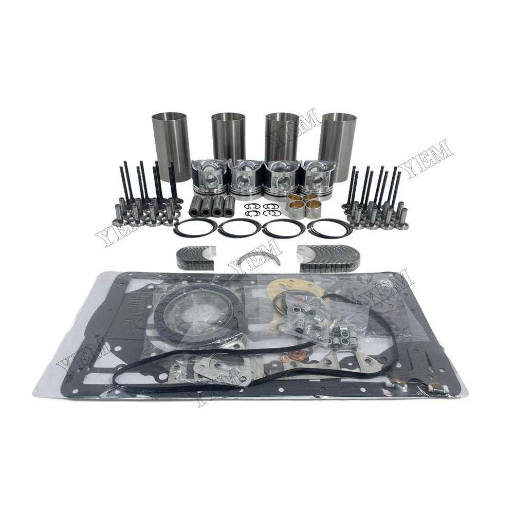 YEM Parts 4PCS Overhaul Rebuild Kit Gasket Set Bearing-Valve Train For Mitsubishi D04F For Mitsubishi
