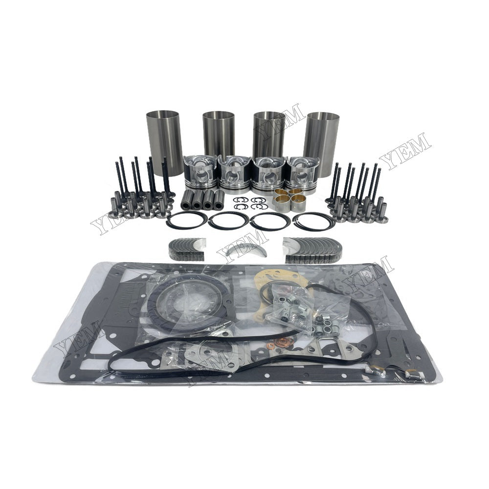 YEM Parts 4PCS Overhaul Rebuild Kit Gasket Set Bearing-Valve Train For Mitsubishi D04F For Mitsubishi