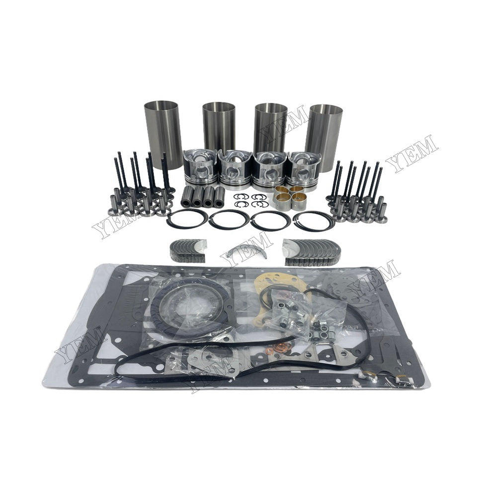 YEM Parts 4PCS Overhaul Rebuild Kit Gasket Set Bearing-Valve Train For Mitsubishi D04F For Mitsubishi
