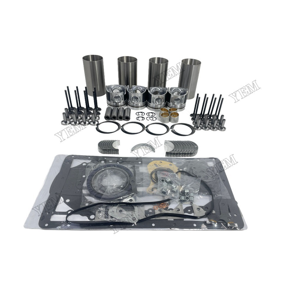 YEM Parts 4PCS Overhaul Rebuild Kit Gasket Set Bearing-Valve Train For Mitsubishi D04F For Mitsubishi