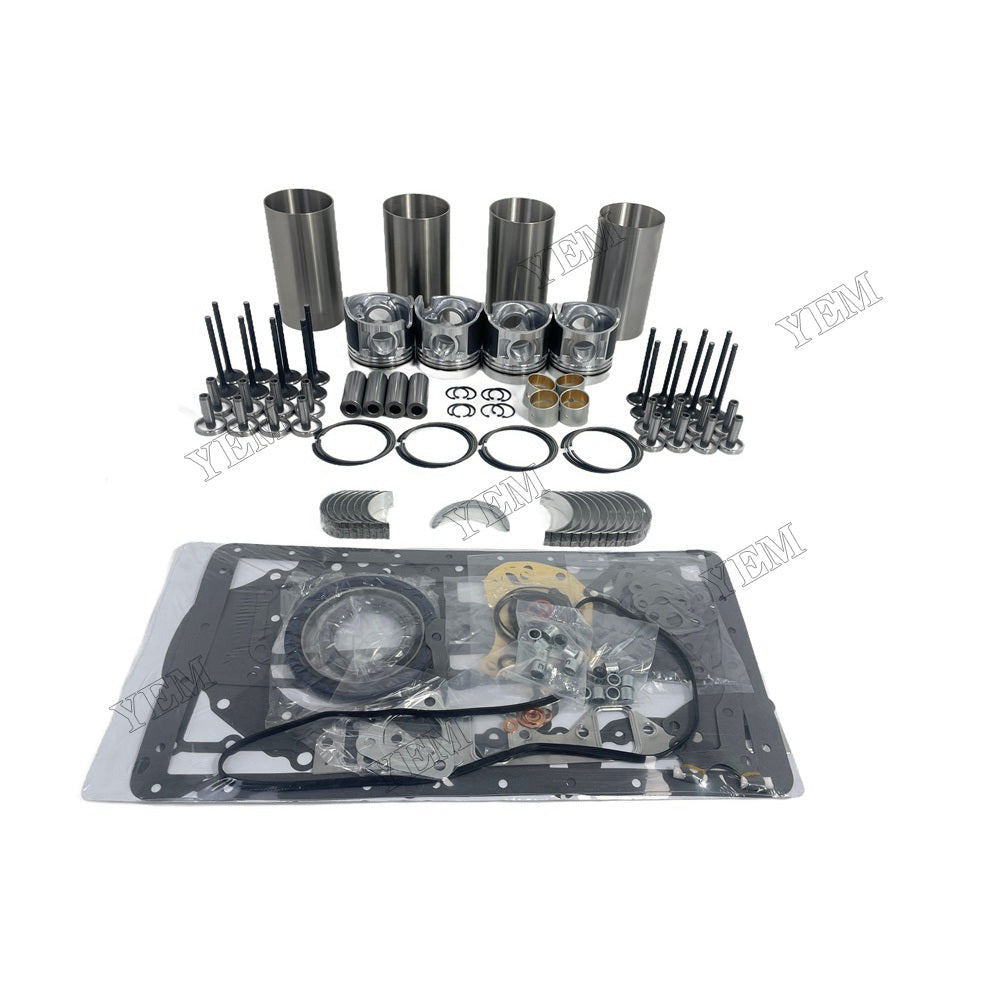 YEM Parts 4PCS Overhaul Rebuild Kit Gasket Set Bearing-Valve Train For Mitsubishi D04F For Mitsubishi