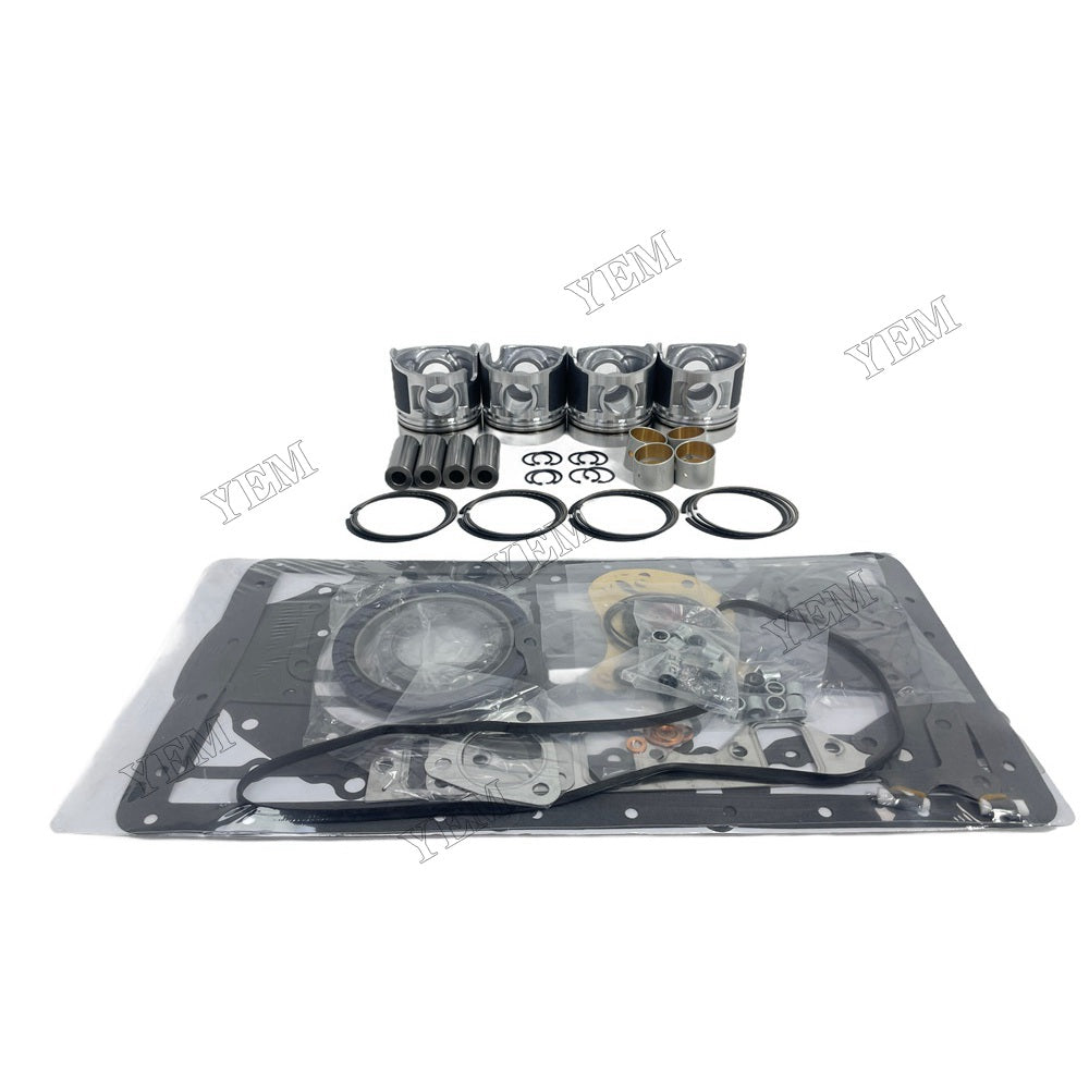 YEM Parts 4 PCS Piston Piston Ring Assembly Overhaul Kit For Mitsubishi D04F Engine For Mitsubishi