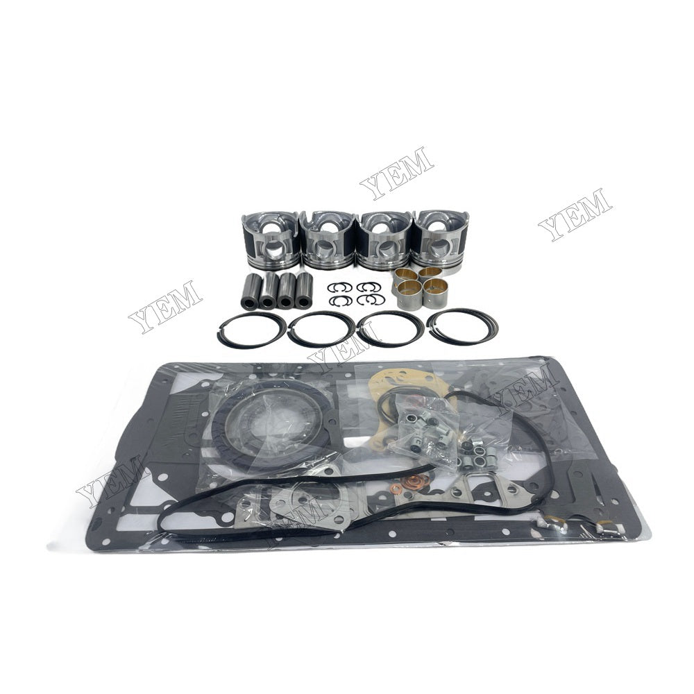 YEM Parts 4 PCS Piston Piston Ring Assembly Overhaul Kit For Mitsubishi D04F Engine For Mitsubishi