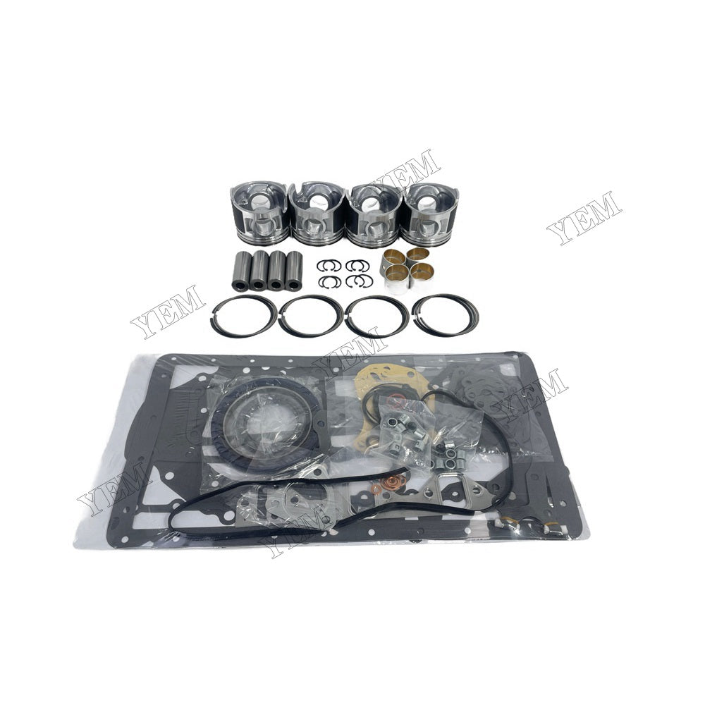 YEM Parts 4 PCS Piston Piston Ring Assembly Overhaul Kit For Mitsubishi D04F Engine For Mitsubishi