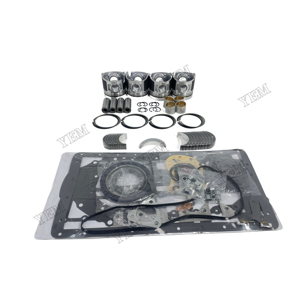 YEM Parts 4PCS Piston Ring Set Gakset Main Rod Bearings Washers For Mitsubishi D04F For Mitsubishi