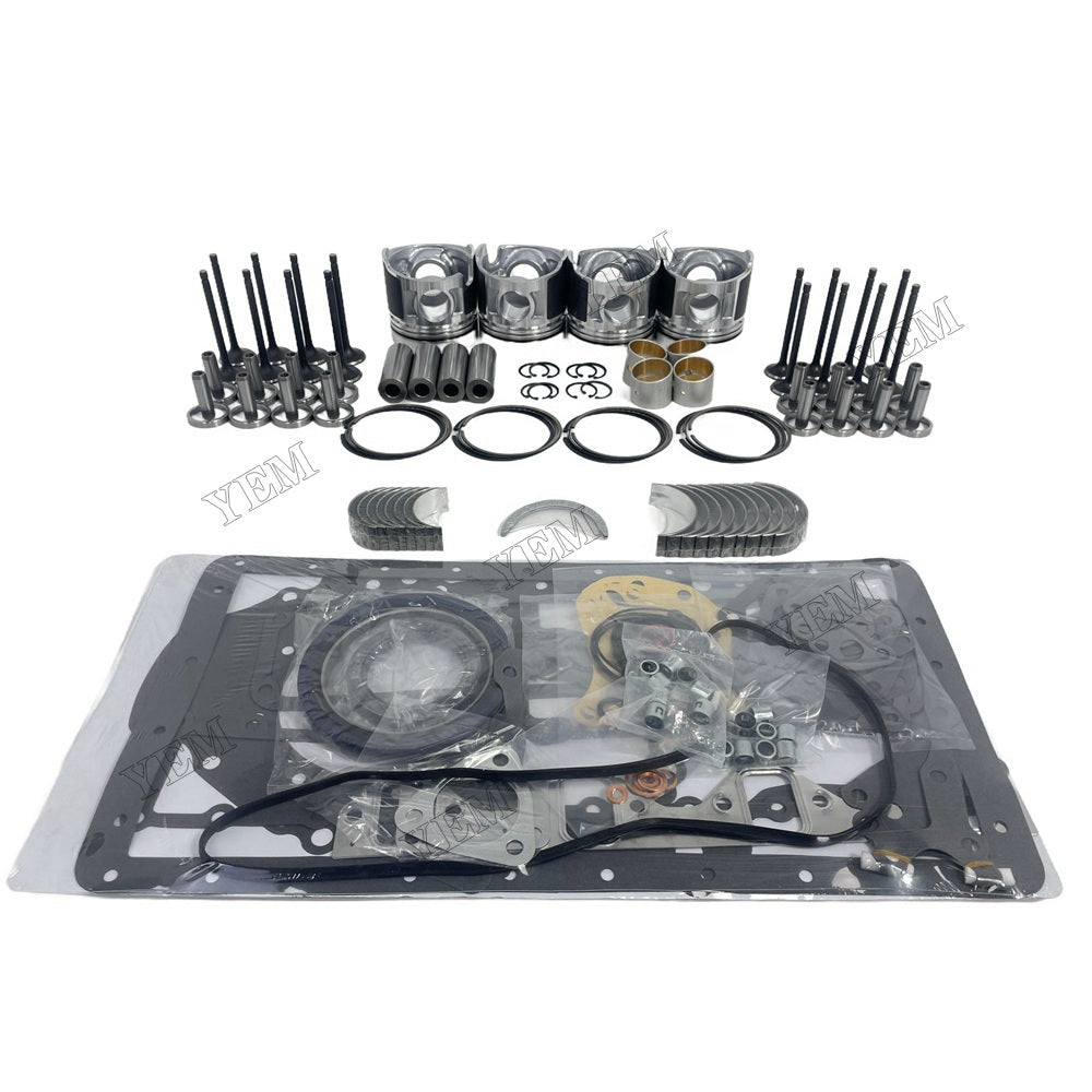 YEM Parts 4 PCS Piston With Ring Gakset Kit Valve Train For Mitsubishi D04F