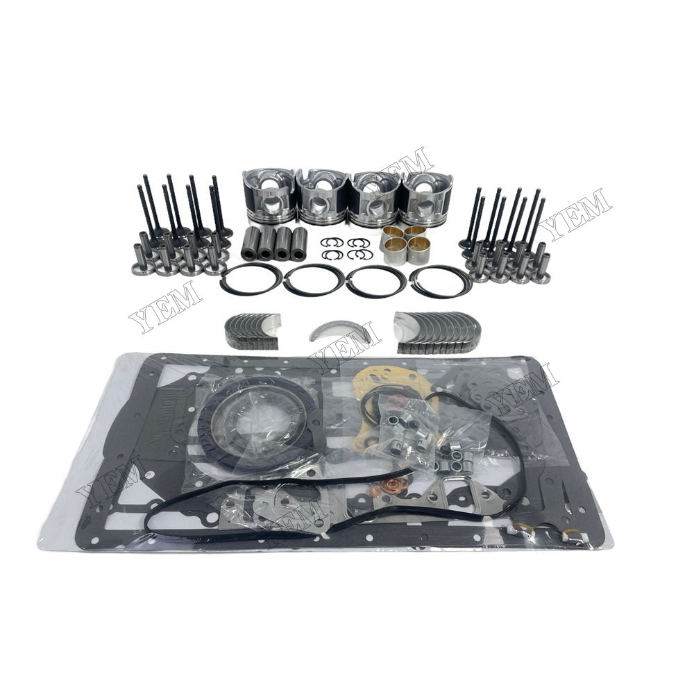 YEM Parts 4 PCS Piston With Ring Gakset Kit Valve Train For Mitsubishi D04F For Mitsubishi