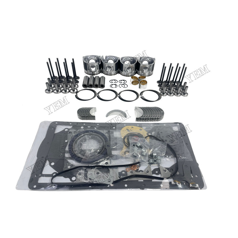 YEM Parts 4 PCS Piston With Ring Gakset Kit Valve Train For Mitsubishi D04F For Mitsubishi