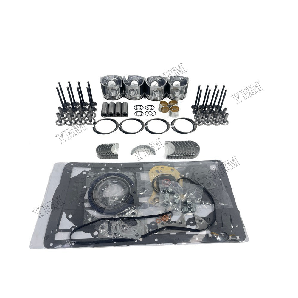 YEM Parts 4 PCS Piston With Ring Gakset Kit Valve Train For Mitsubishi D04F For Mitsubishi