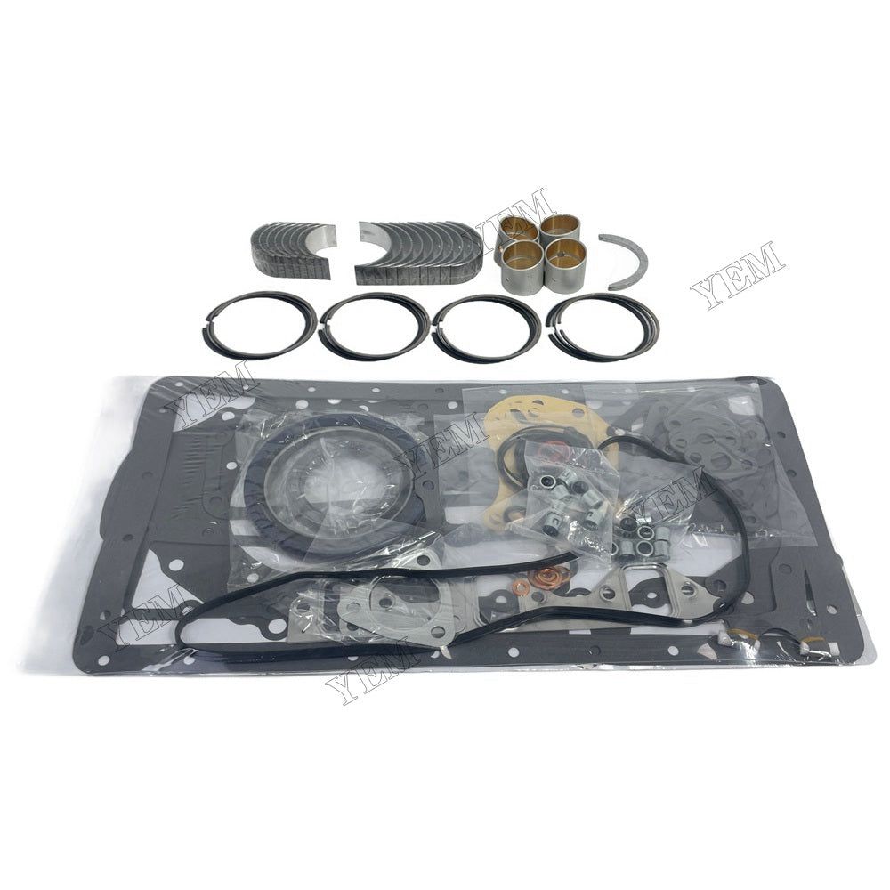 YEM Parts 4 PCS Piston Ring Overhaul Kit with Thrust Washers For Mitsubishi D04F Engine