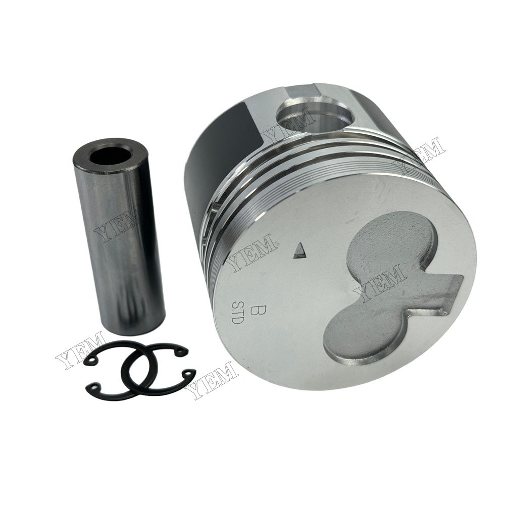 YEM Parts 3 PCS Piston + Pin Clip IDI For Mitsubishi K3F Engine Hitachi UE 25 excavator