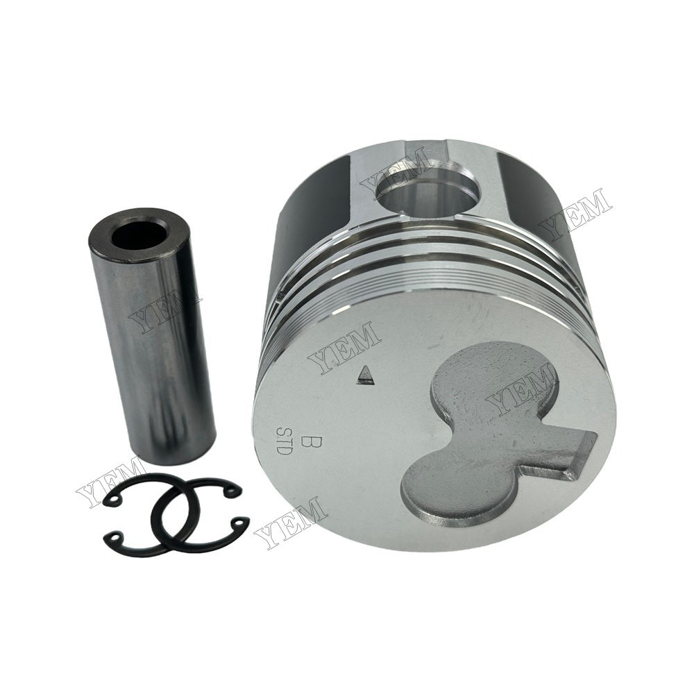 YEM Parts 4 PCS Piston + Pin Clip IDI For Mitsubishi K4F Engine Hanix S&B X 1 excavator For Mitsubishi