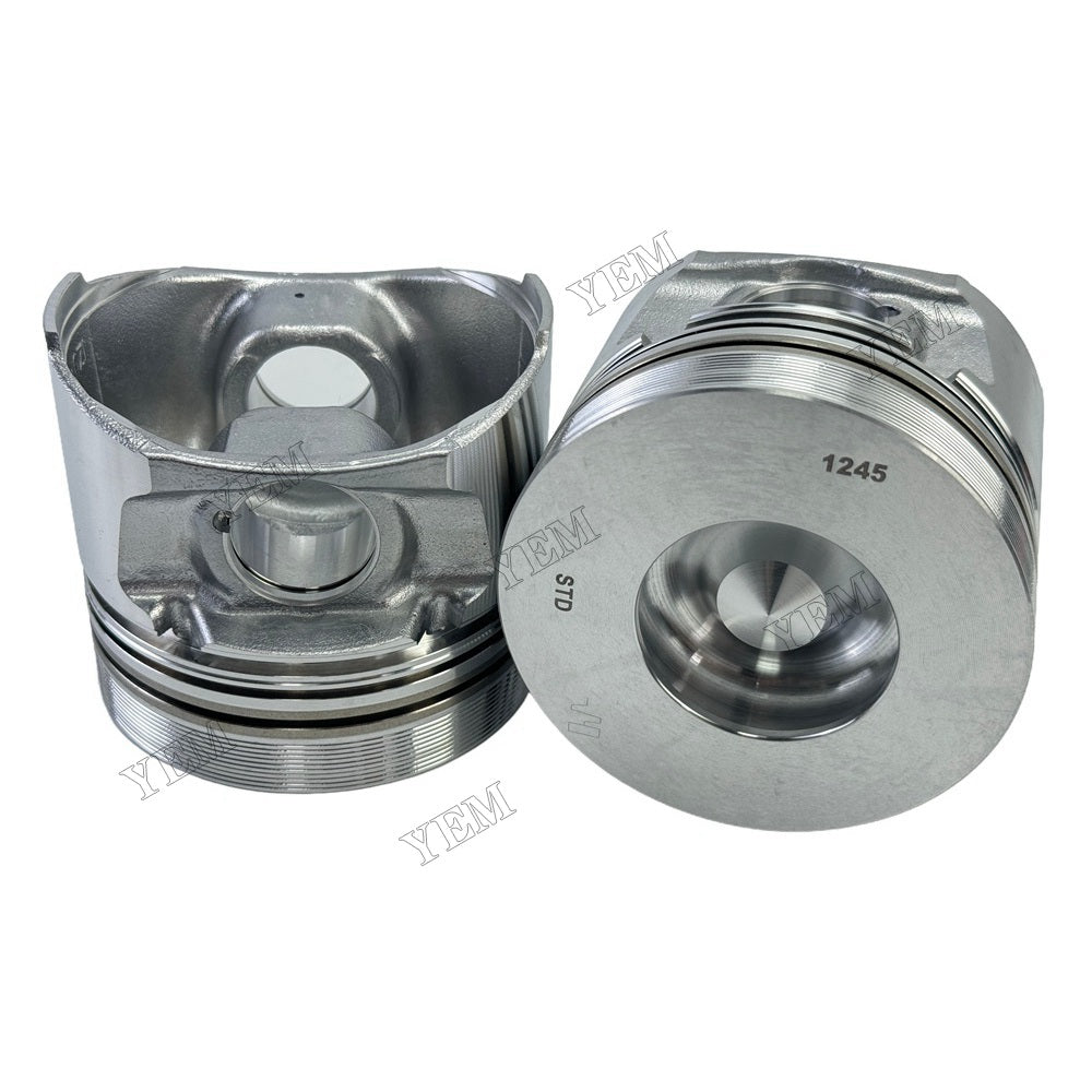 YEM Parts 4 PCS 04280571 Piston + Pin Clip For Deutz BF4M2011 Engine Terex TC 75 excavator For Deutz