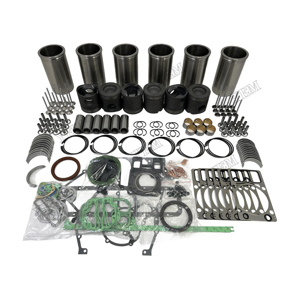 YEM Parts 6PCS Overhaul Rebuild Kit With Gasket Set Bearing-Valve Train For Deutz BF6M1015