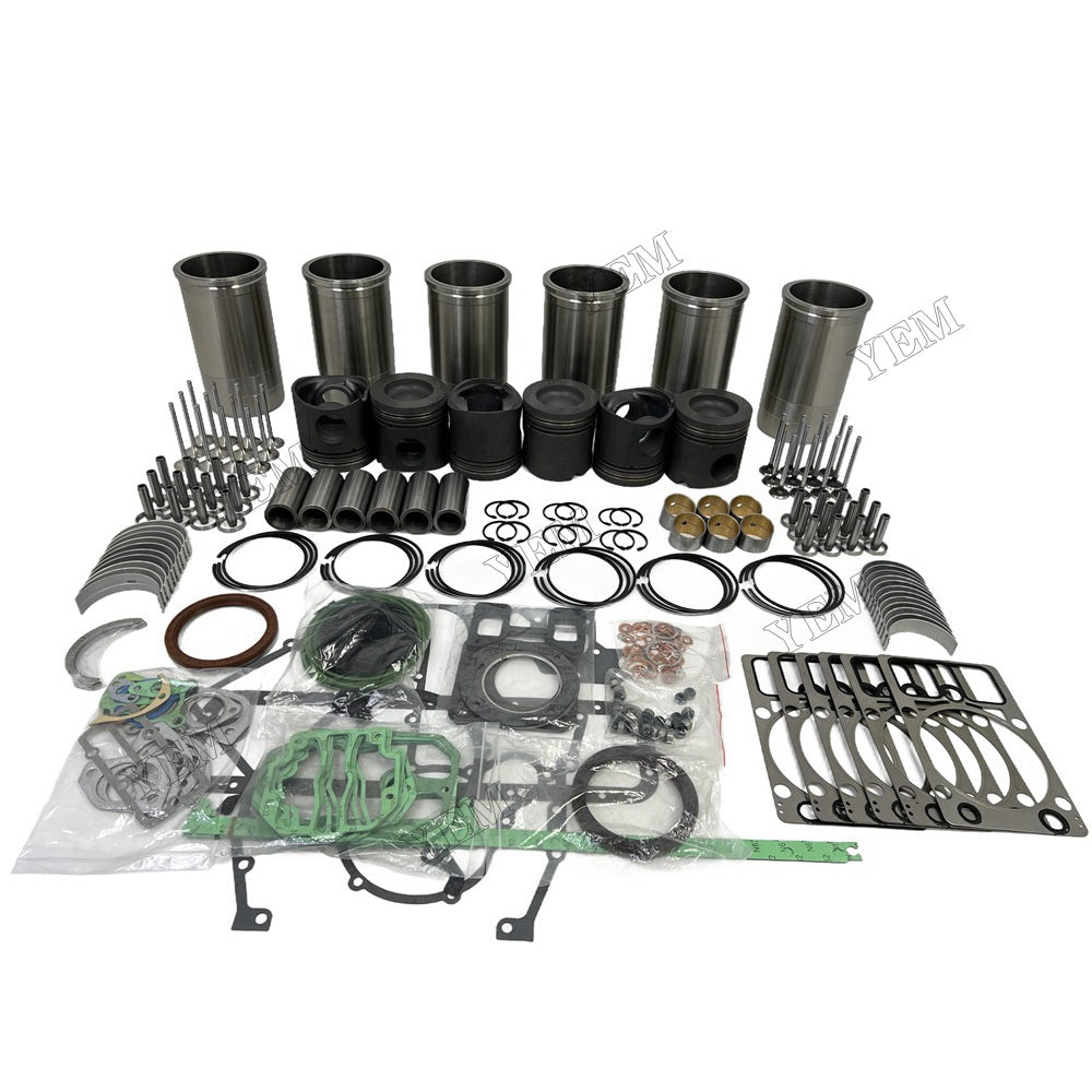 YEM Parts 6PCS Overhaul Rebuild Kit With Gasket Set Bearing-Valve Train For Deutz BF6M1015 For Deutz