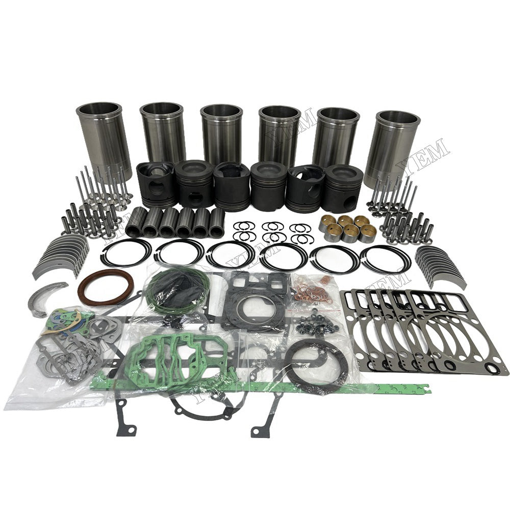 YEM Parts 6PCS Overhaul Rebuild Kit With Gasket Set Bearing-Valve Train For Deutz BF6M1015 For Deutz
